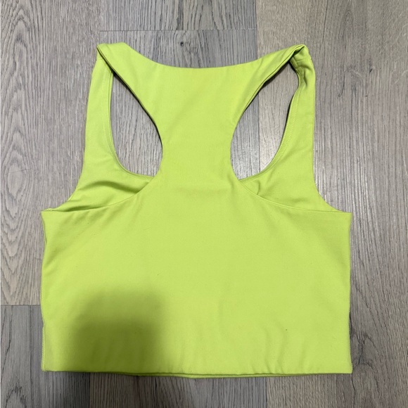 Girlfriend Collective Paloma Racerback Bra in Lime Green - Small - Picture 3 of 4